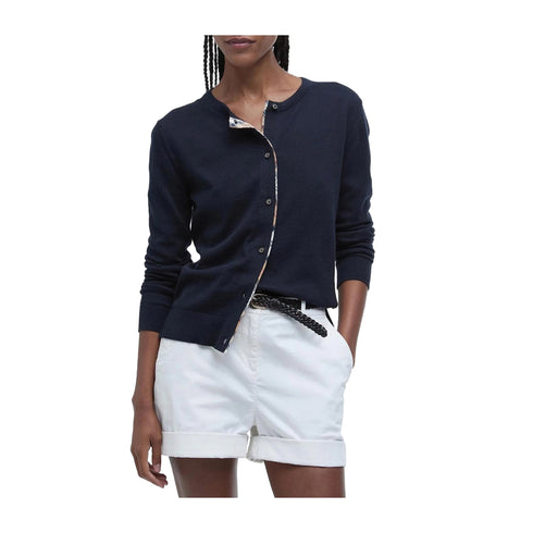 Barbour Cardigan Cardigan Donna Bredon con toppe 10 - Francavilla Moda